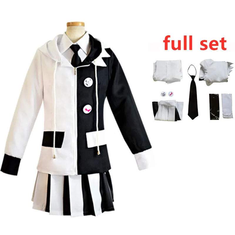Костюмы унисекс Danganronpa V3 Косплей Монокума женская одежда пальто юбка брюки |