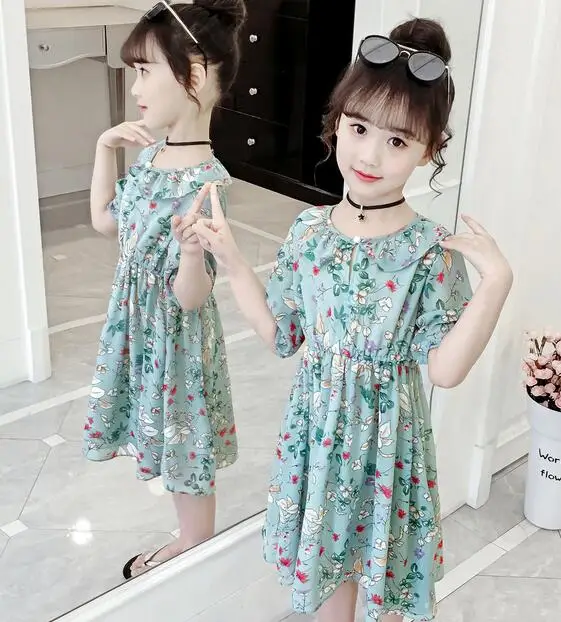 Новое летнее платье принцессы для девочек детское модное | Детская одежда и обувь