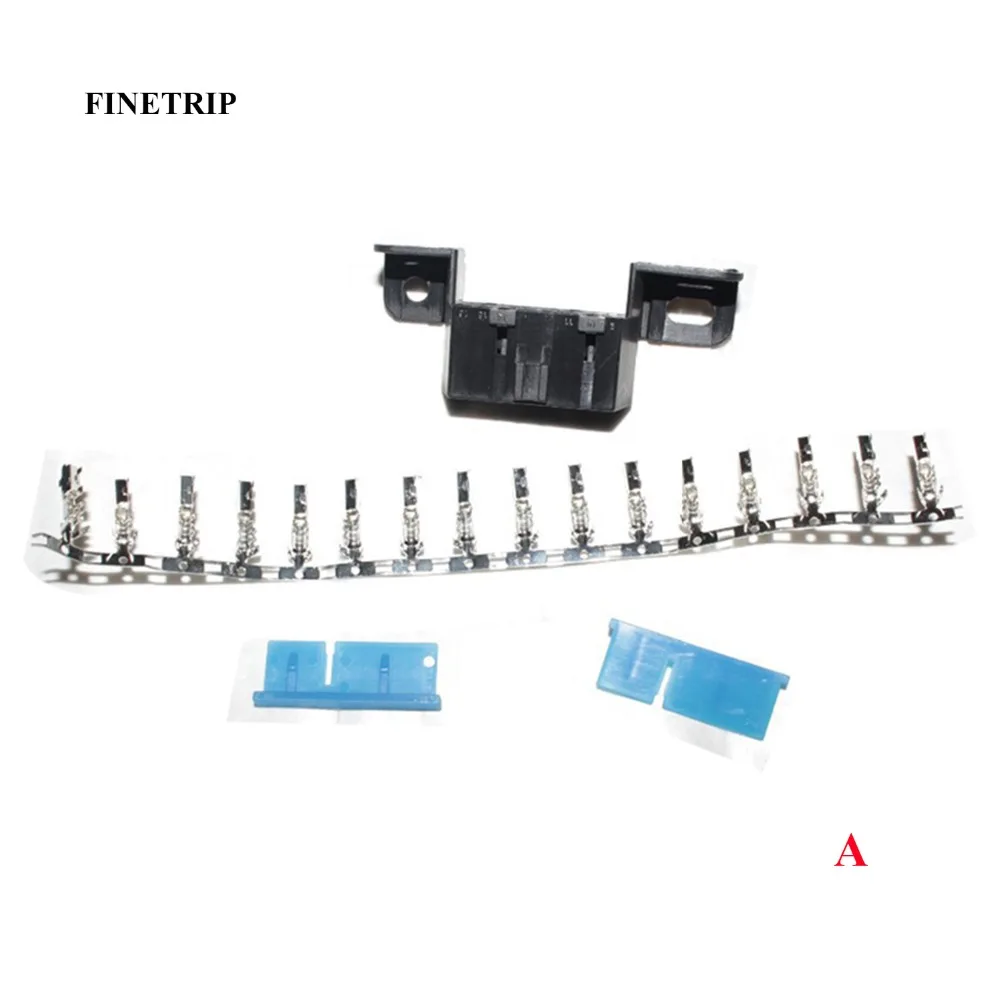 FINETRIP J1962F интерфейс оболочки DIY 16pin OBD-II разъем автомобиля obd2 гнездовой разъем