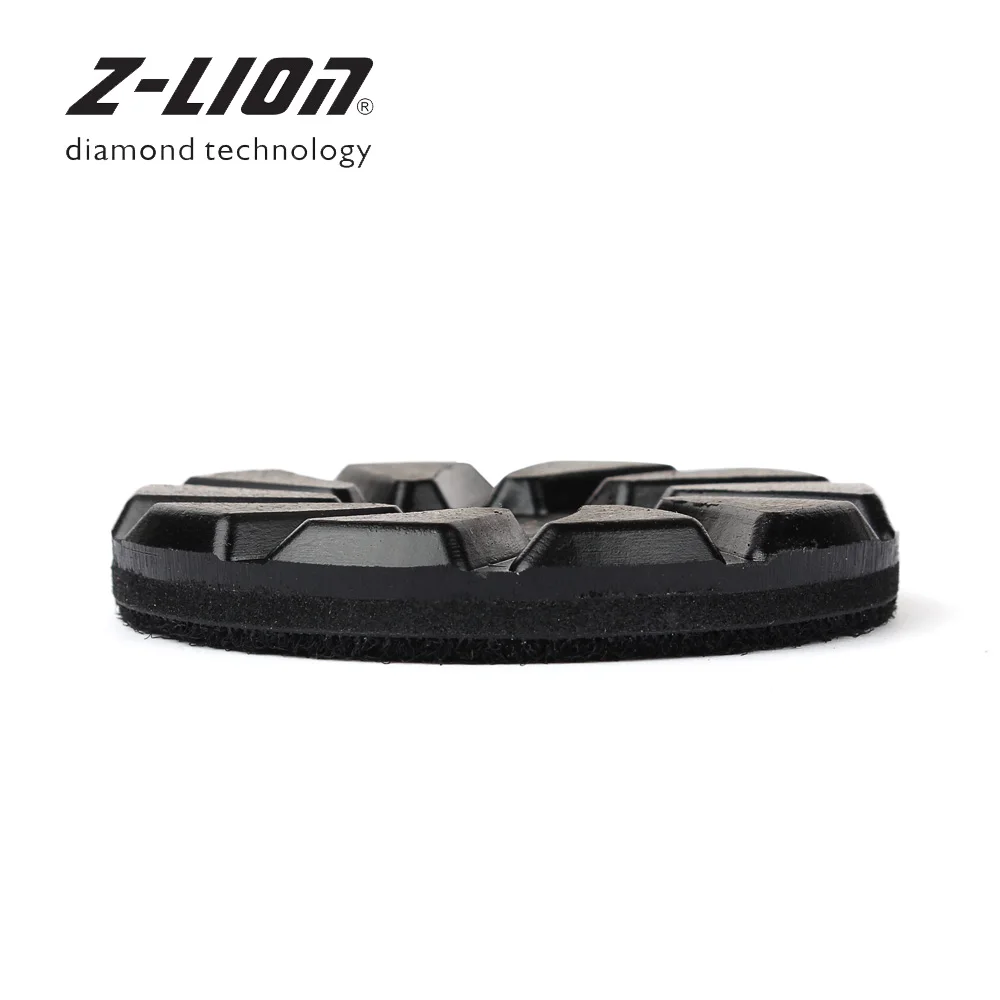 Z-LION 3 дюйма 1 шт. алмазная полировальная площадка 75 мм бетонный гранитный мраморный пол шлифовальный диск металлический Бонд турбо сегменты абразивный инструмент