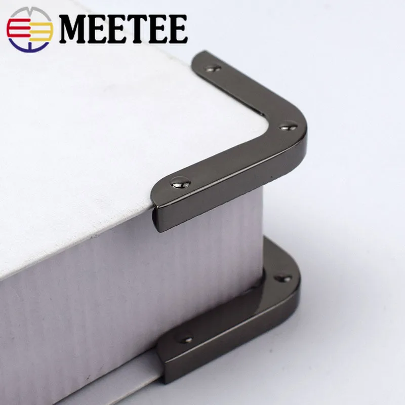 Meetee 4/10 шт. 40 мм угловой мешок с винтовым декором аксессуары для сумок защита края