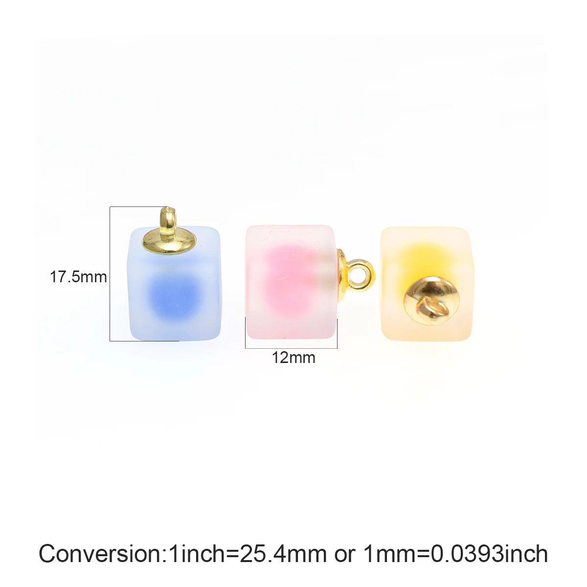 8 шт 12 мм корейский стиль красочный матовый мини акриловый квадратный Бусы
