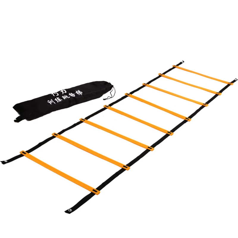 1 Set High Quality Practical 3/6/8M Speed Agility Fitness Training Ladder Footwork Football 6/12/16 Rung Soccer Straps