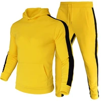 2021 autumnwinter mens hooded pants set sportswear casual cotton slim mens sportswear jogging sportswear