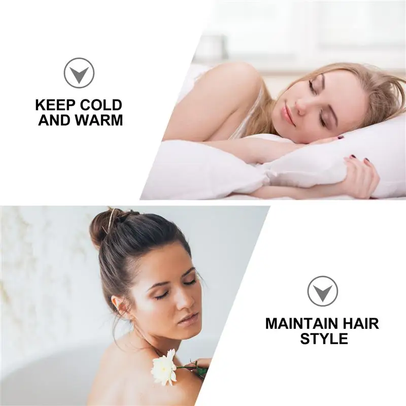 

6pcs Women Imitation Silk Sleep Cap Elastic Night Sleeping Hat Hair Bonnet