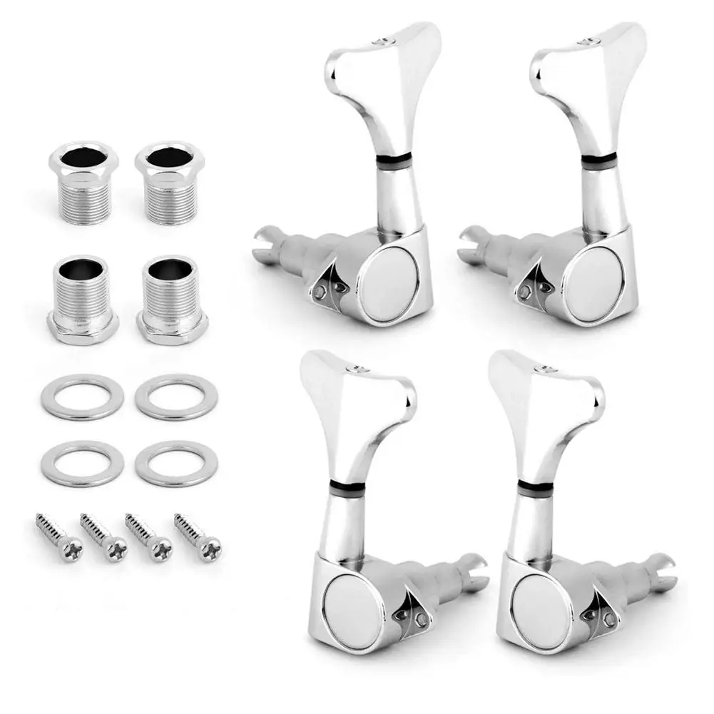 

Electric Bass Tuning Pegs Tuners Machine Heads Knobs Set for Acoustic String Jazz Bass Replacement Music Instrument Parts