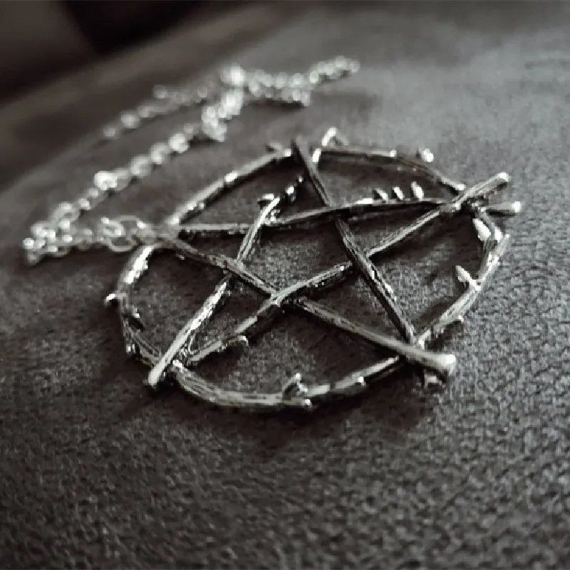 Женское Ожерелье с пентаграммой Goth в стиле панк