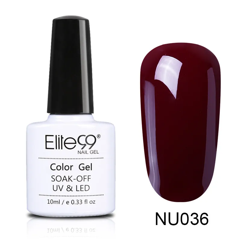 036 Elite99 10 мл Гель-лак телесного цвета Vernis Полупостоянный УФ-гель для ногтей гели для дизайна ногтей Эмаль лак для ногтей гель лак - Цвет: 036