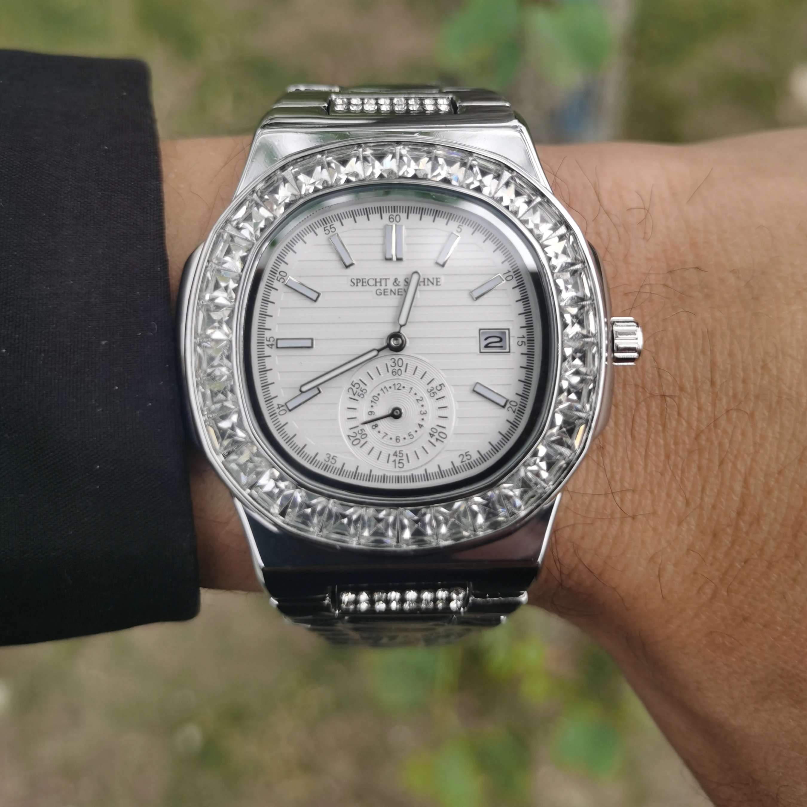 

Роскошные мужские часы ведущей марки speзаписи & SOHNE, водонепроницаемые часы, светящиеся Мужские кварцевые наручные часы, мужские часы