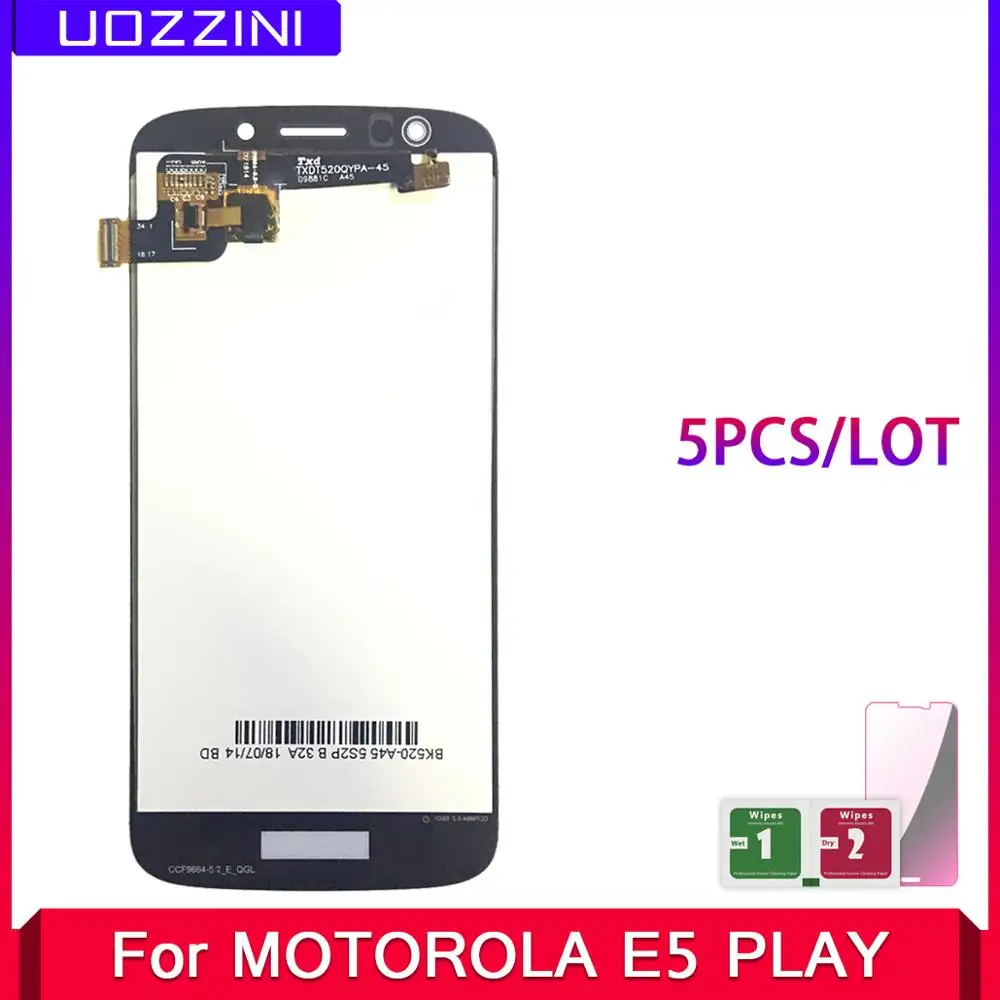 5 шт. ЖК-дисплей E5 Play Lcds для Moto PLAY XT1920 сборка сенсорного экрана и цифровизатора замена.
