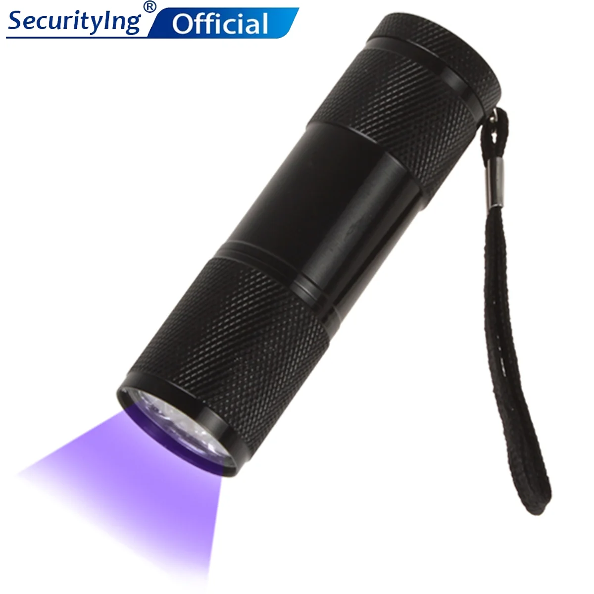 

SecurityIng 3W 400Lm LED UV 395NM Counterfeit Light Fluorescent Agent Detection Light Ultraviolet Flashlight for Money Detector