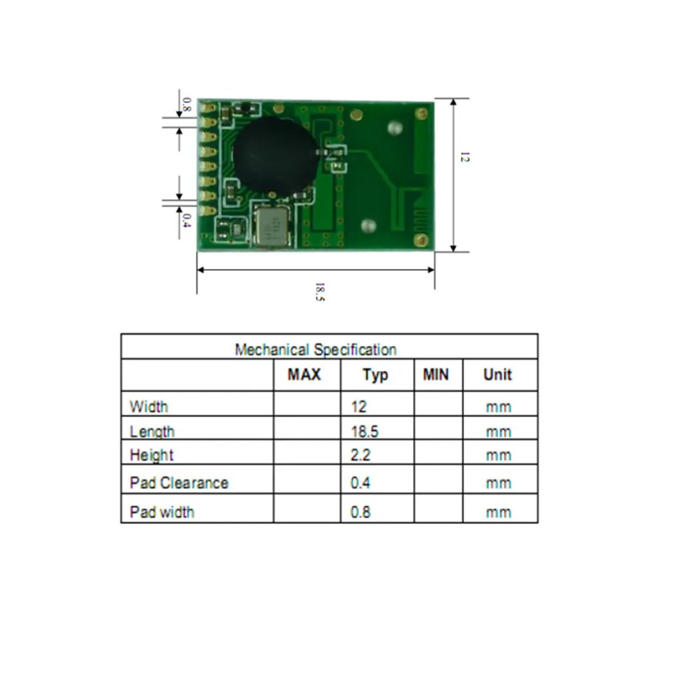 Taidacent SPI Interface Full Band Rf Modulator Wireless 2.4 ghz Transceiver IC Cc2500 Module for Water Meter Remote Control | Электроника