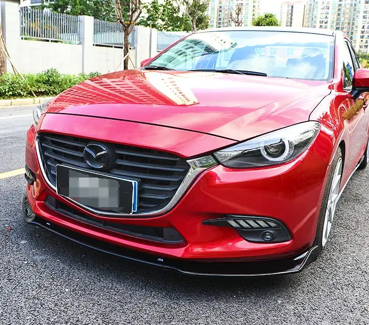 Для Mazda 3 Axela Body kit спойлер 2014-2017 sc ABS задний передний бампер диффузор защитные