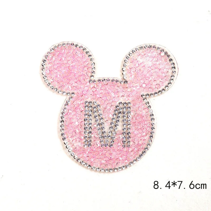 Новое поступление детская одежда с буквенным принтом M стразы нашивки железные