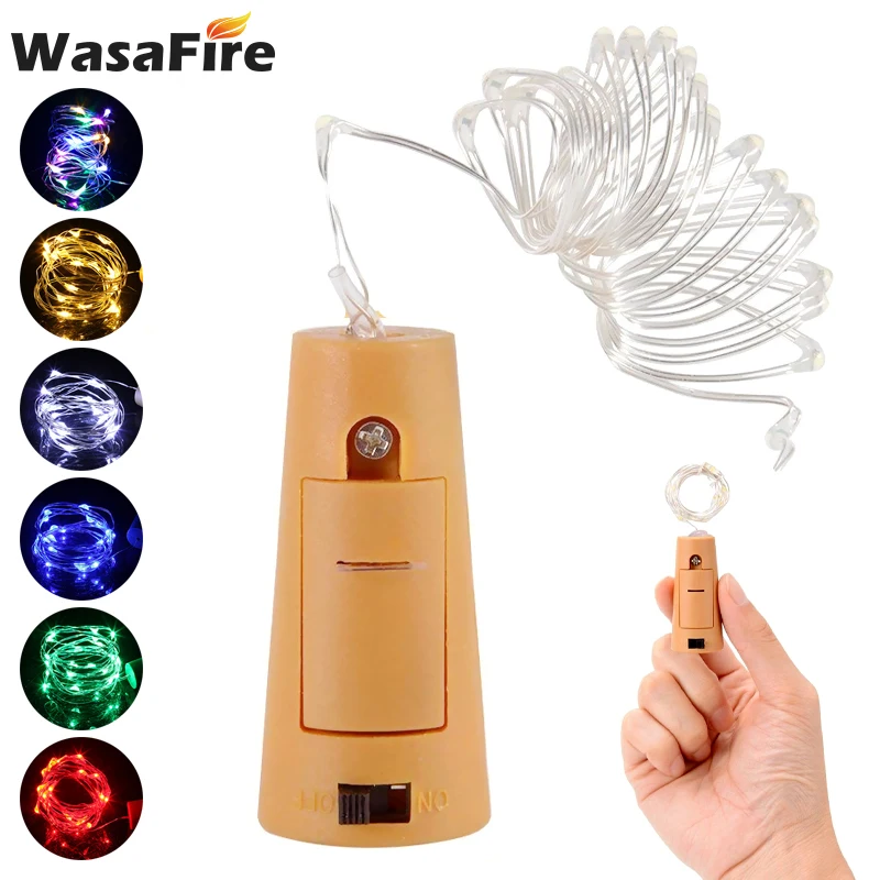 

5/10pcs String led Wine Bottle with Cork 20 LED Bottle Lights Cork for Party Wedding Christmas Halloween Bar Decor Dropshipping