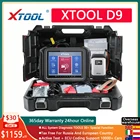 Диагностический сканер OBD2, инструмент XTOOL D9, Автомобильный ключ, стандартное кодирование с DoIP CAN FD, автодиагностика + 30 специальных функций