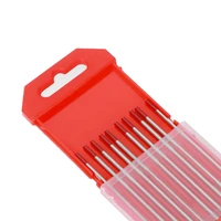 10 x wt20 thoriared welding tungsten electrode 1 0 1 6 2 0 3 0 3 2 4 0mm red tip with case
