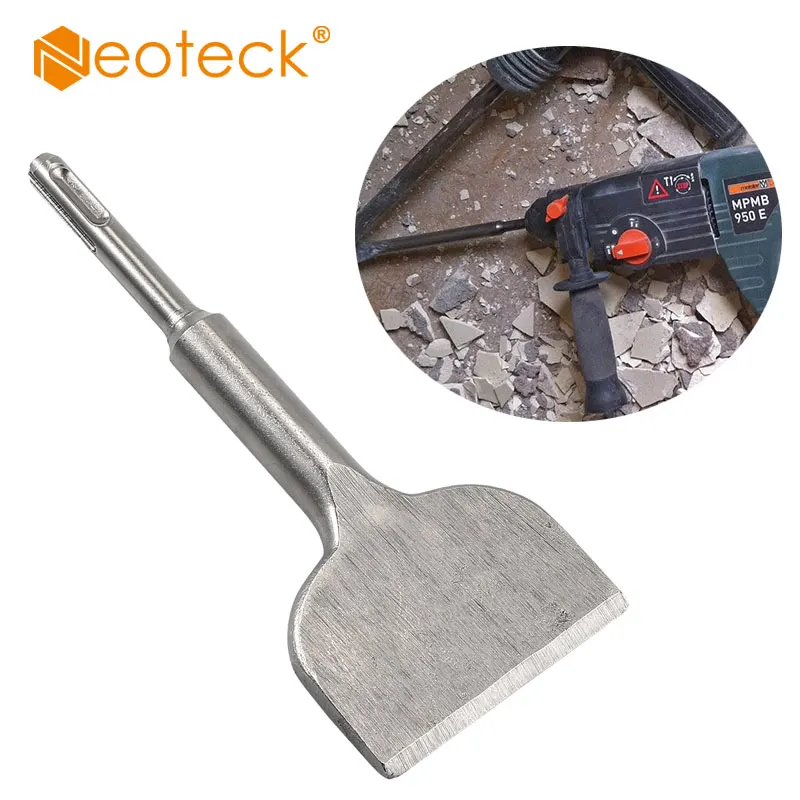 

Neoteck SDS-plus 75mm Wide Chisel Cranked Angled Bent Electric Hammer Tile Removal Chisel Scraper Bits For Walls Floor Tool