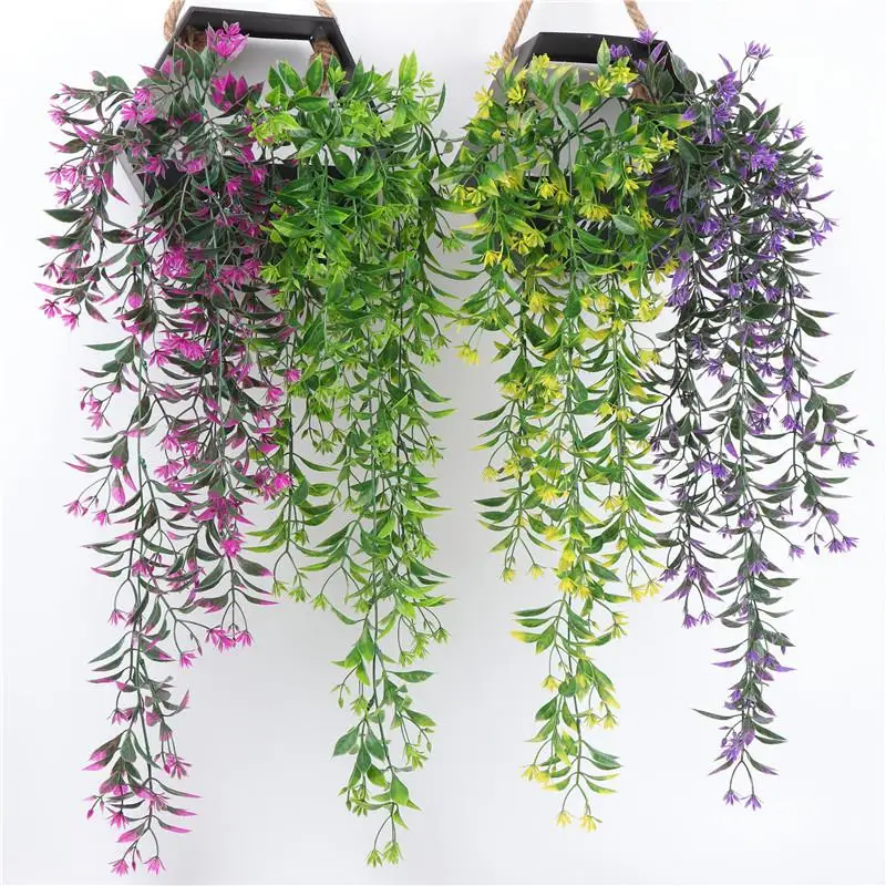 

1PCS 78CM Artificial Vine Plastic Creative Hanging Vine Flower Vine Fake Garland for Garden Home Wedding Party Decoration