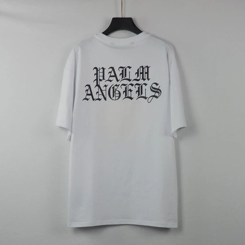 

Palm Angels letter printing couple street hip-hop popular simple wild men and women short-sleeved T-shirt PA-6