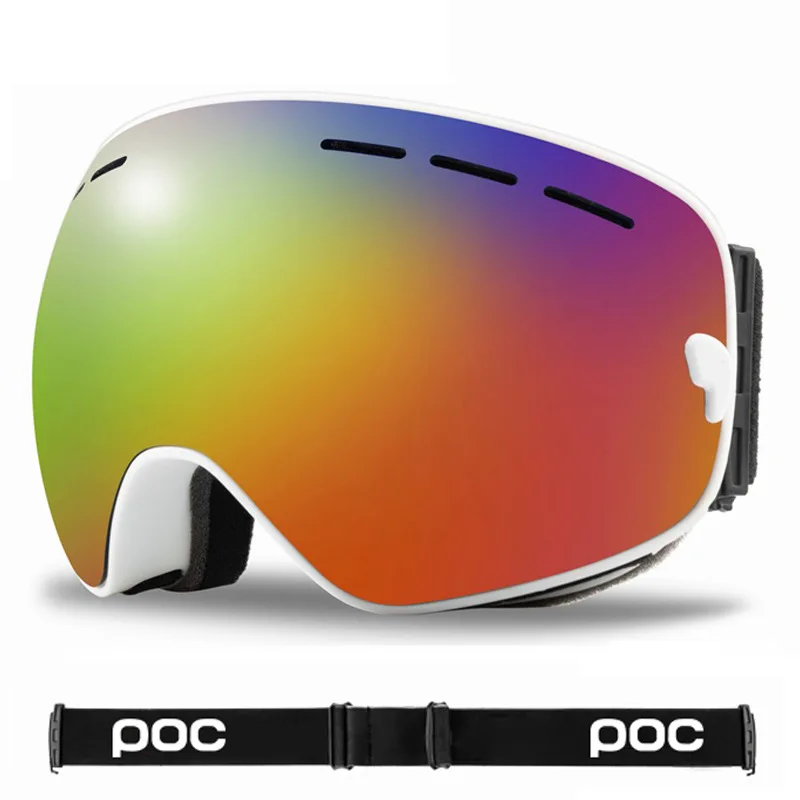 Лыжные очки POC с защитой UV400 для сноуборда противотуманные большая Лыжная маска