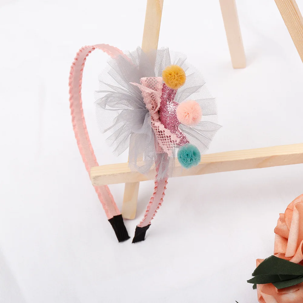 

1PC Cute Cartoon Crown Princess Hair Bands For Girls Sweet Cloth Art Head Bands Children's series Hair Accessories HeadWear