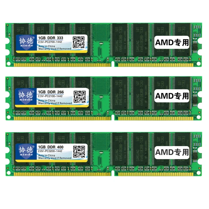

Модуль оперативной памяти Xiede для настольного ПК, модуль оперативной памяти Ddr 1 ГБ Ddr1 184Pin Dimm