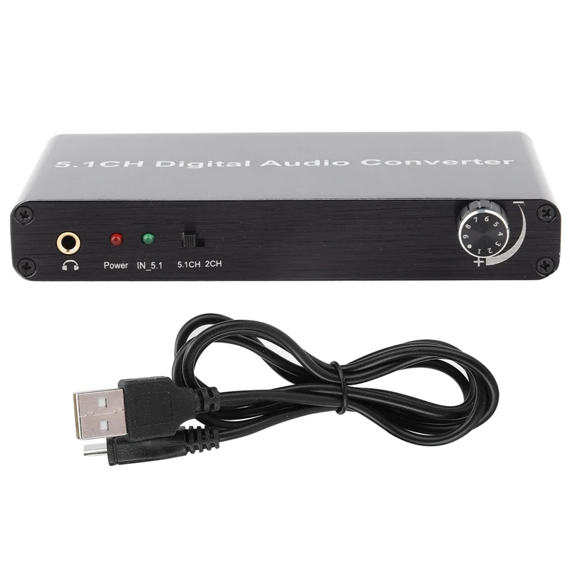 

Digital Optical Audio Converter 5.1 Decoder Dts/Ac3 Dolby Decoding Spdif Input To 5.1 Channel Digital Audio Converter