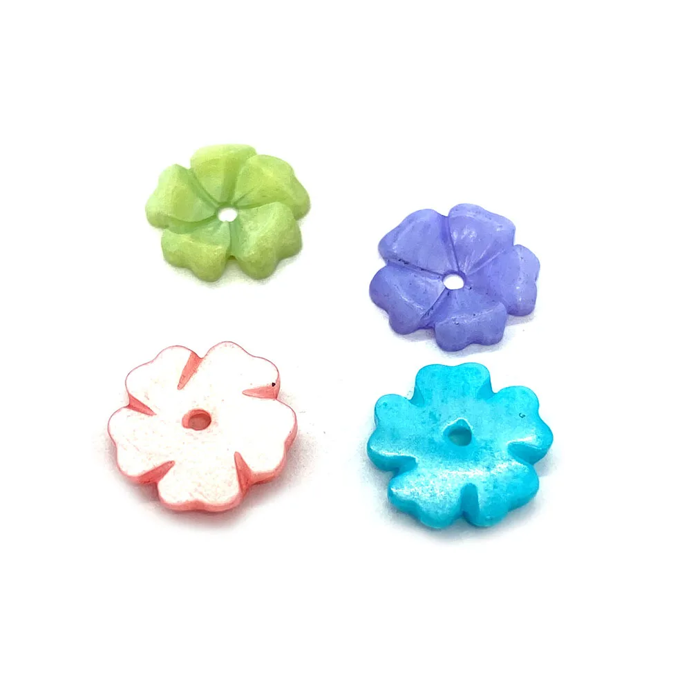 

Natural Shell Colorful Fashion Shell Flower Necklace Jewelry Pendant Crafts Wholesale Handmade DIY Jewelry Necklace Making