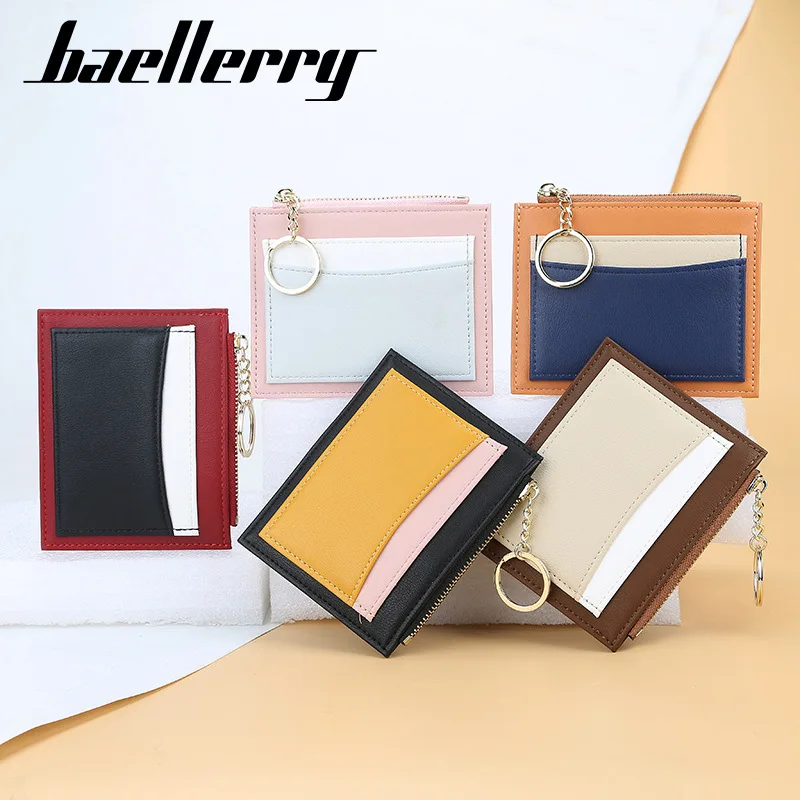 Baellerry держатель для карт Женский мягкий кожаный брелок сумка маленькие кошельки