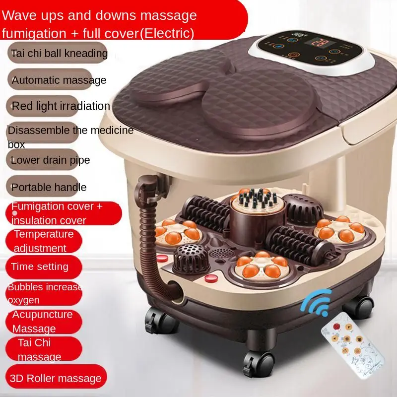 Автоматическая таз для ног Массажная ванночка электрическая подогревающая