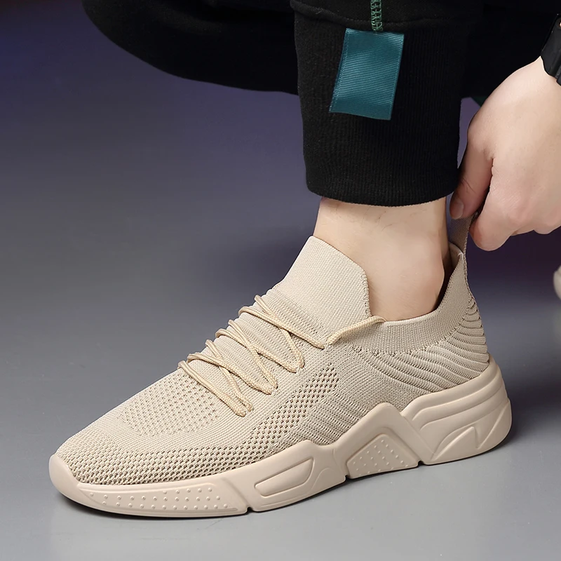 

2021 New Man Sneaker Shoes Anti-slip Soft Casual Shoes Black Quality Youth Shoes Man Leisure Sneakers