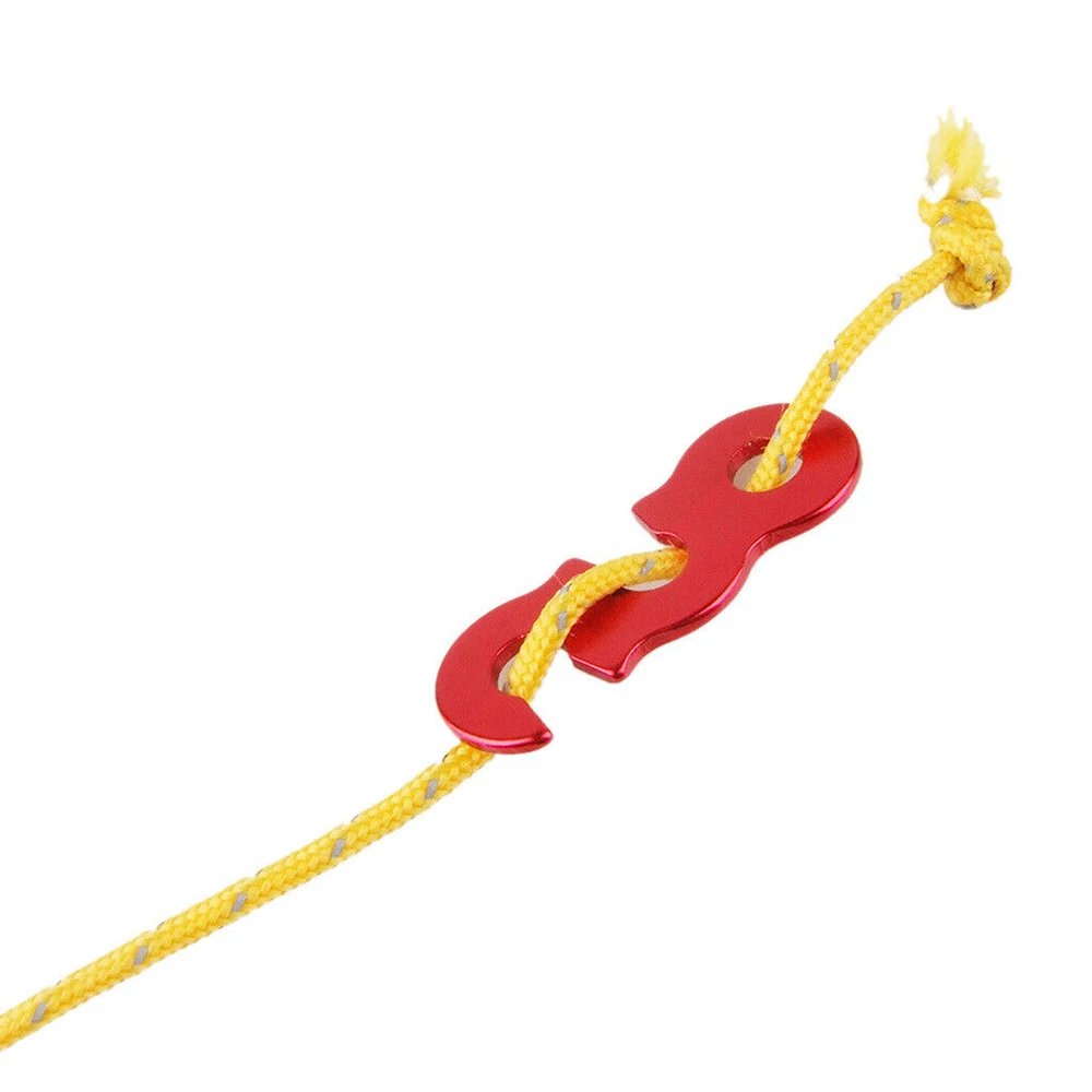 

10pcs Aluminum Alloy Camping Tent Guyline Runners Rope Tensioners