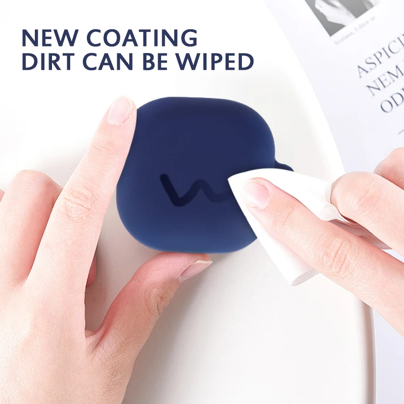 Силиконовый чехол для наушников Samsung противоударный беспроводной защитный с