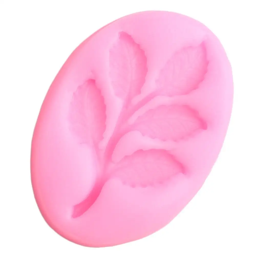 Twig Leaf силиконовые формы 3D прокрутки листья украшения для кексов форма для выпечки инструменты для украшения торта конфеты глина шоколадная мастика плесень