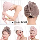 Новинка быстросохнущая головка для душа полотенце для обертывания волос мягкая микрофибра для ванны тюрбан Горячая Распродажа