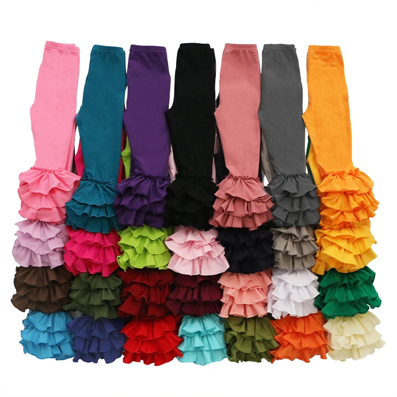 

Kaiya Angle High Quality Toddler Leggings Multiple Colors Cotton Elastic Pencil Trousers Spring Ruched Casual Children Leggings