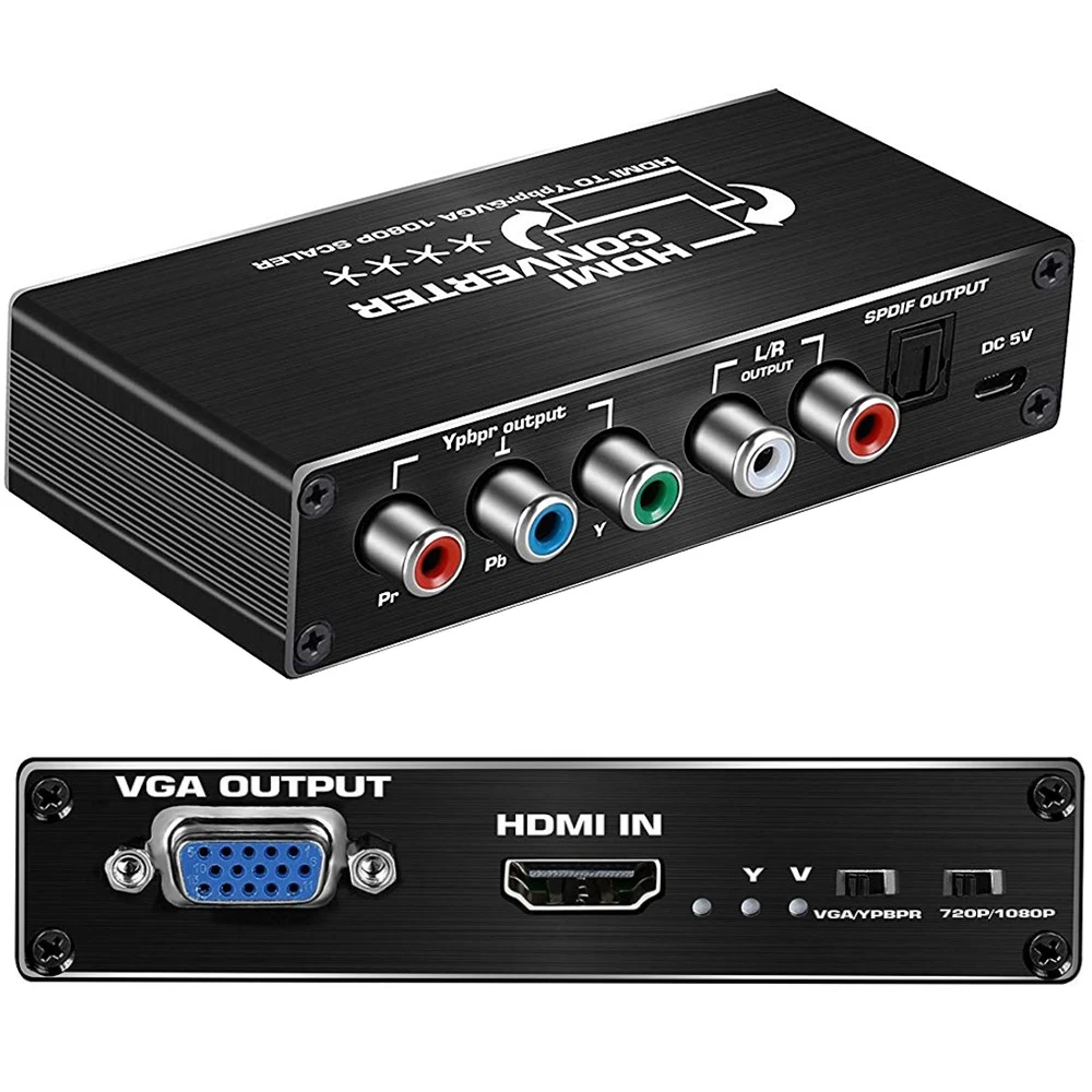 Совместимому с HDMI к RGB VGA 5RCA компонент конвертер Ypbpr аппарата для снятия зубного