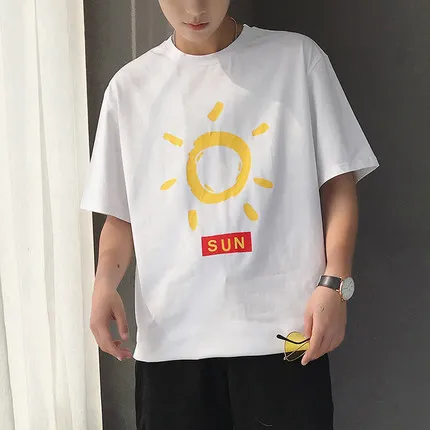 

Men's casual short-sleeved t-shirt wild clothes tide 2566