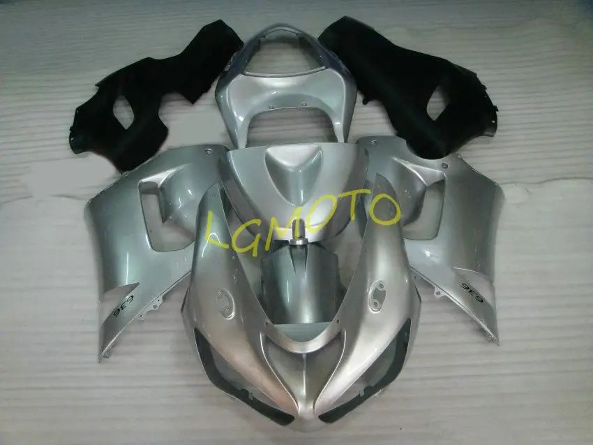 

Подарок, обтекатель для мотоцикла из АБС-пластика для кузова для KAWASAKI Ninja ZX6R 05 06 ZX-6R 636 ZX 6R zx6r 2005, серебристый черный комплект для корпуса