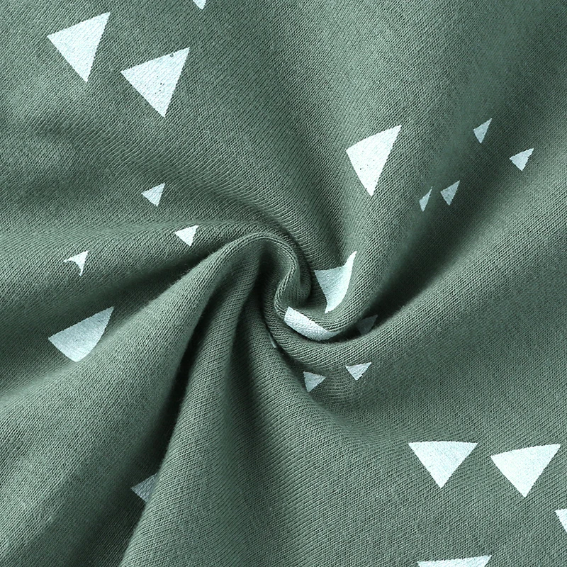 

Newborn Baby Girl Romper geometric Printed Baby Girl Jumpsuit Breathable green Cotton Baby Girl Clothes Spring Pajamas SR552