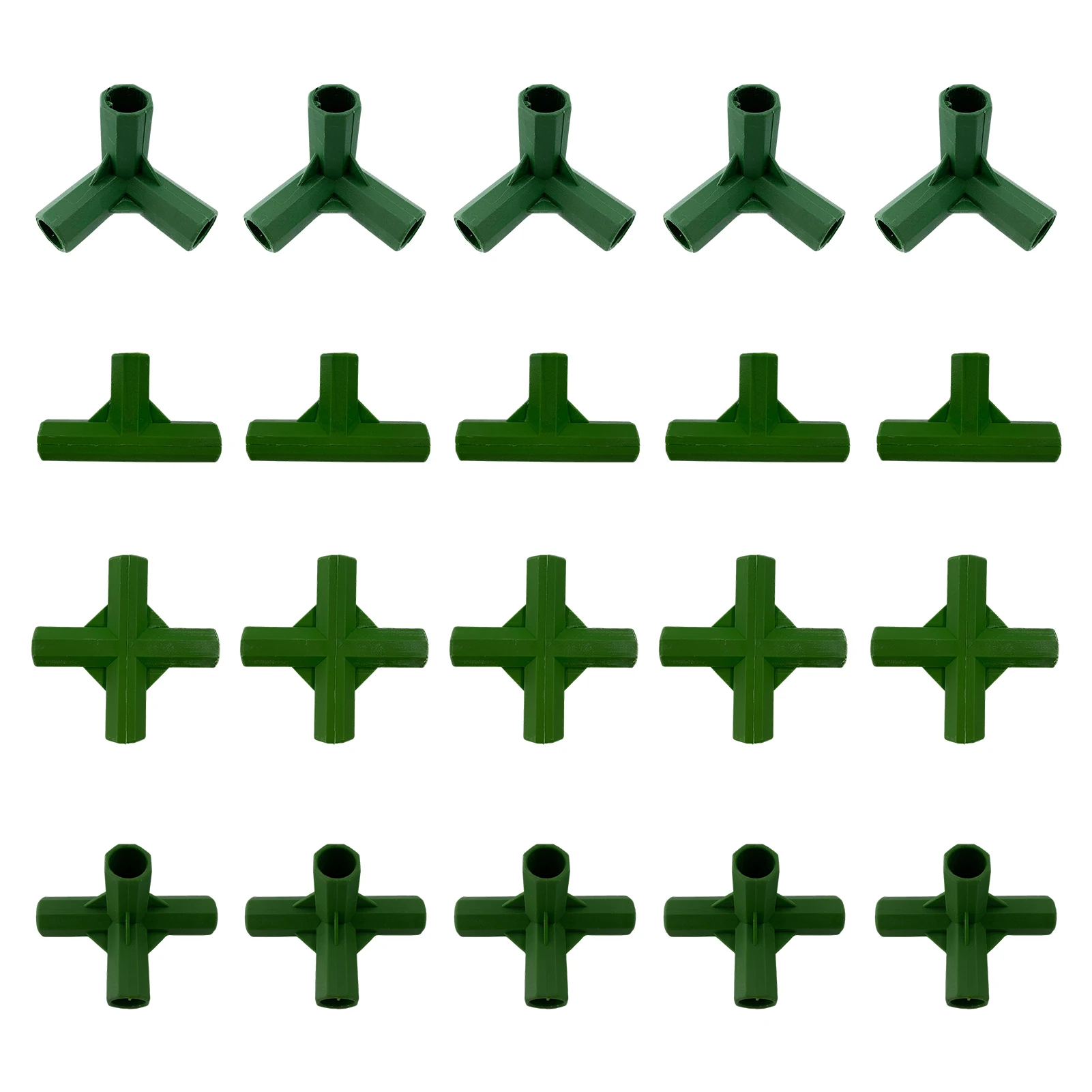 

Фитинг ПВХ 11 мм, стабильная поддержка, сверхмощный соединитель для строительства теплицы, прямоугольный 3-ходовой соединитель, садовый инст...