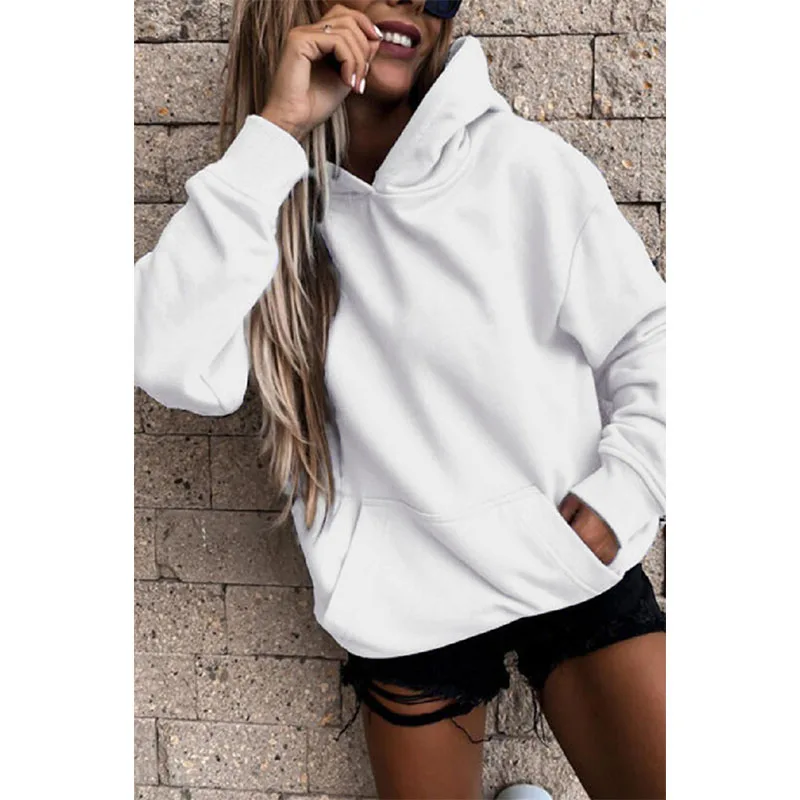 

Женская винтажная Толстовка с длинным рукавом, однотонная Повседневная Толстовка с круглым вырезом, пуловер большого размера, осень 2021