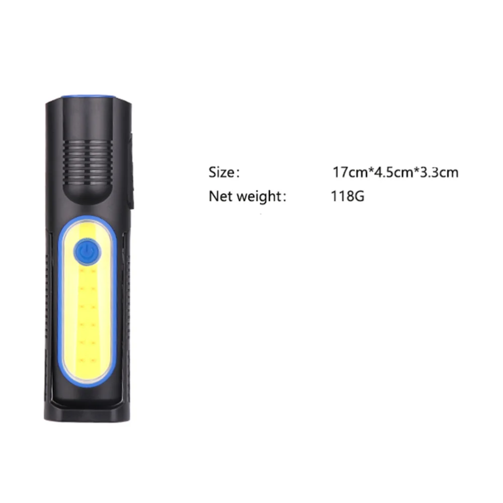 

COB Working Light USB Rechargeable Multifunctional Camping Lamp Tent Lights Emergency Lighting (Black)