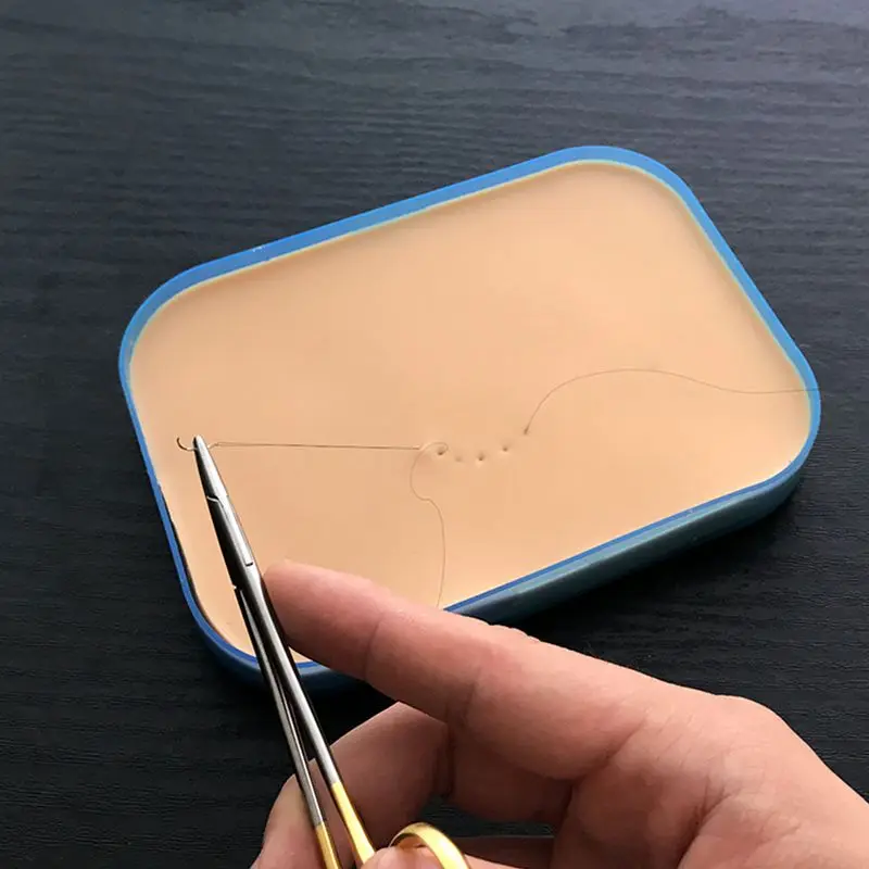 Medical Surgical Incision Silicone Suture Training Pad Practice Human Skin Model |
