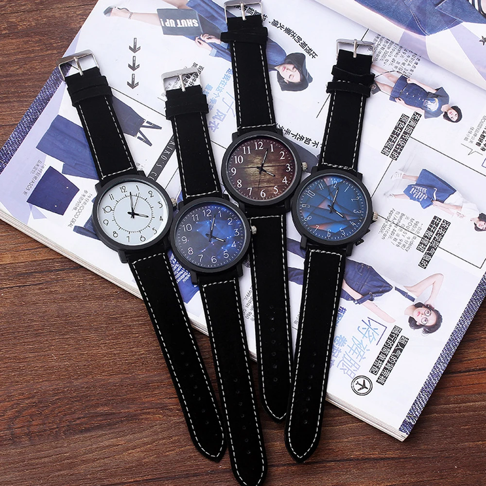

Fashion Wrist Watch Women Watch Ladies Quartz Wristwatches For Woman Clock Female Hours Hodinky Montre Femme Large Dial PU