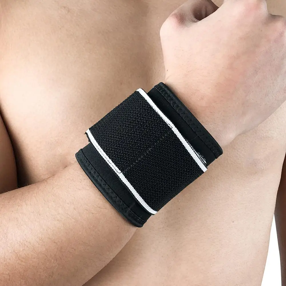 

Горячая Распродажа Спортивный Браслет износостойкая 2 шт. дышащий спортивный Браслет Анти растяжение Фитнес браслет на запястье Поддержка ...
