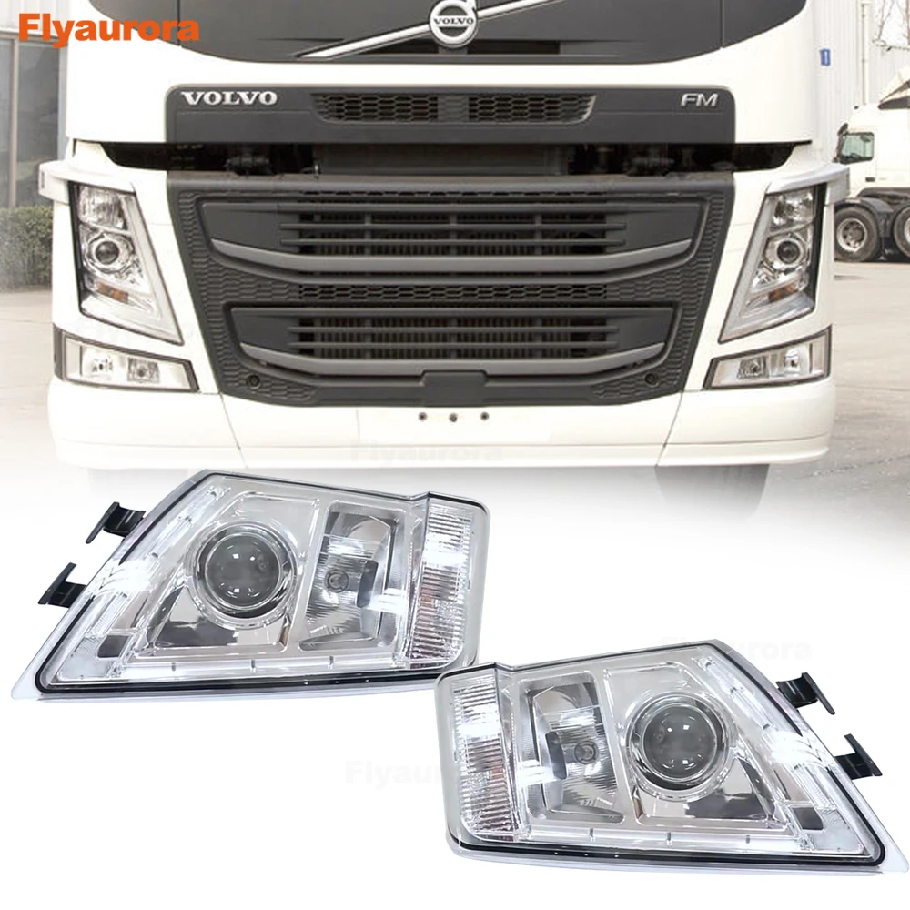 Водонепроницаемая фара в сборе для грузовика 24 В FH13 FM16 FM440 FM400 фары для Volvo запасные части 21035637 21035638 Flyaurora