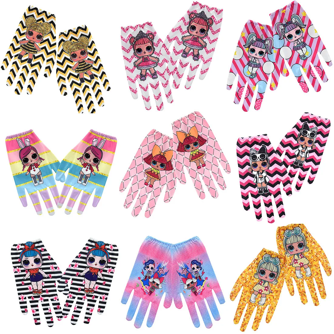 

Original LOL surprise dolls Gloves anime action figure Genuine girl's toys gloves cosplay Decoration Supplies birthday gifts