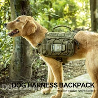 onetigris tactical dog pack 6l with loop panels saddle bag rucksack dog backpack for medium large dog travel camping hiking